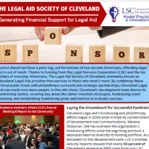 Legal Aid Society of Cleveland Info Sheet
